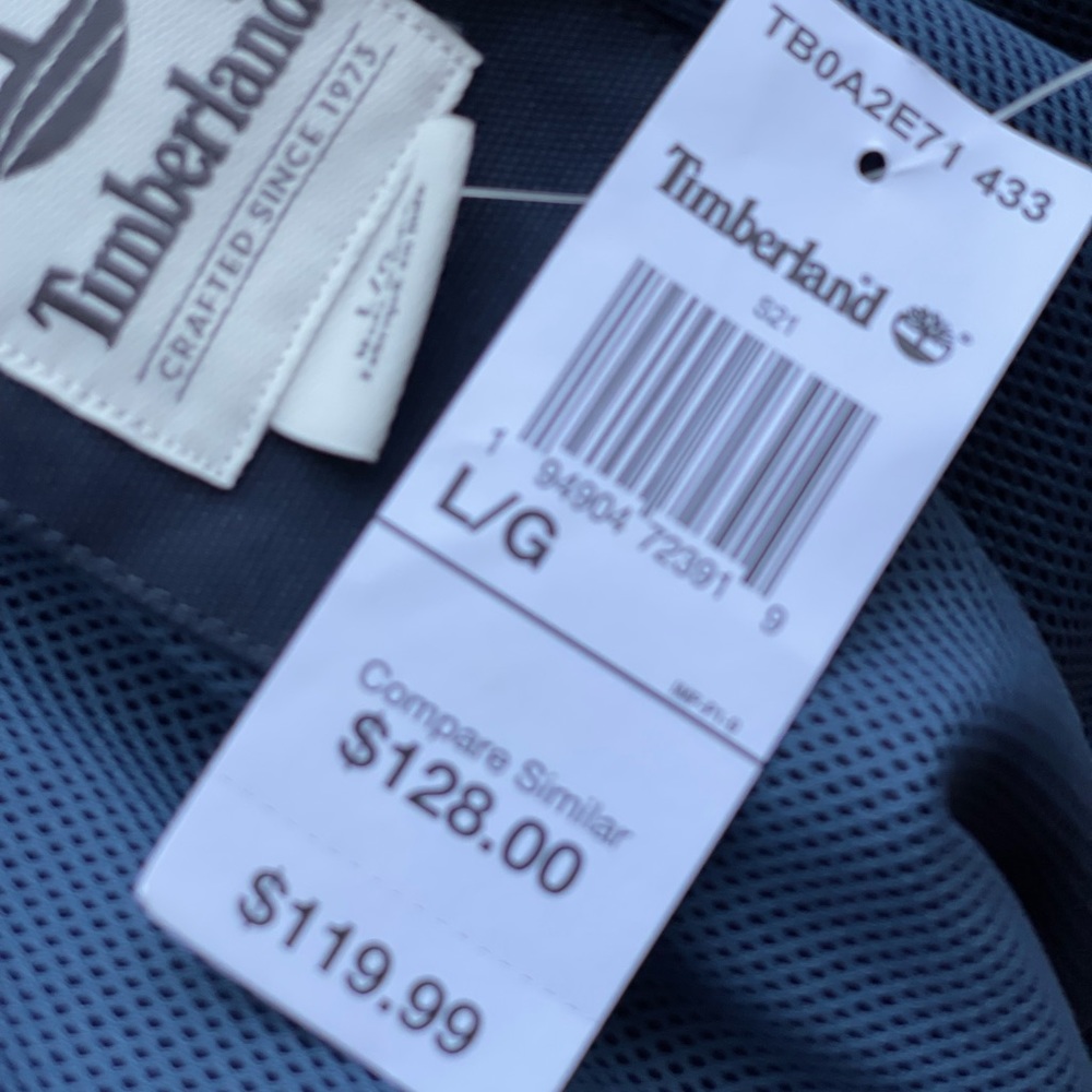 TIMBERLAND HR FULL-ZIP COTTON THERMAL BOMBER JACKET - Picture 10 of 11